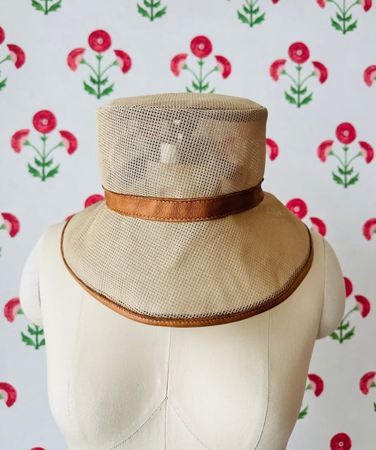 The Birdie Bell in blank Penelope canvas with leather trim