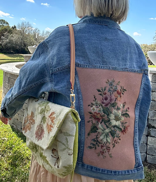 Denim & Vintage Needlepoint Jacket