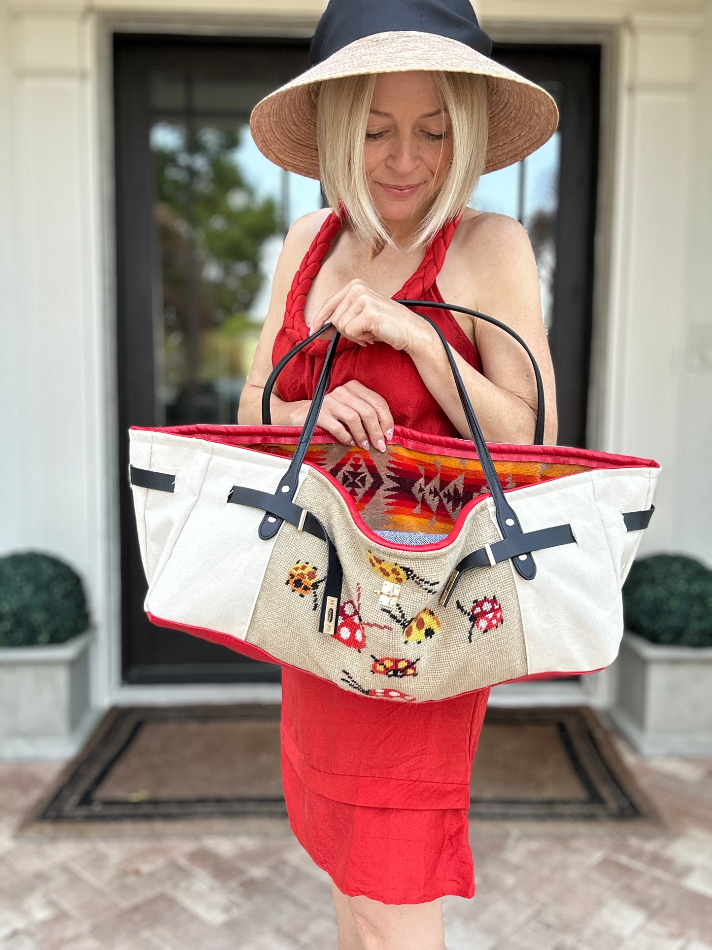Lady Bug Boat Tote