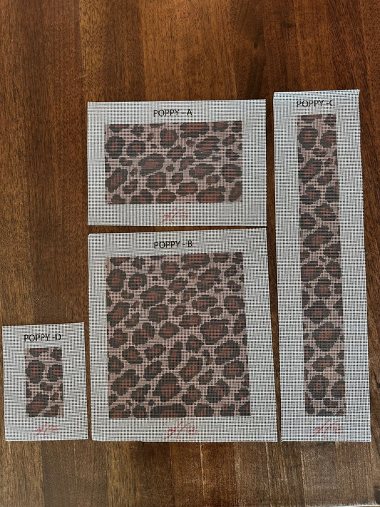 Poppy Purse Canvas: Leopard Print