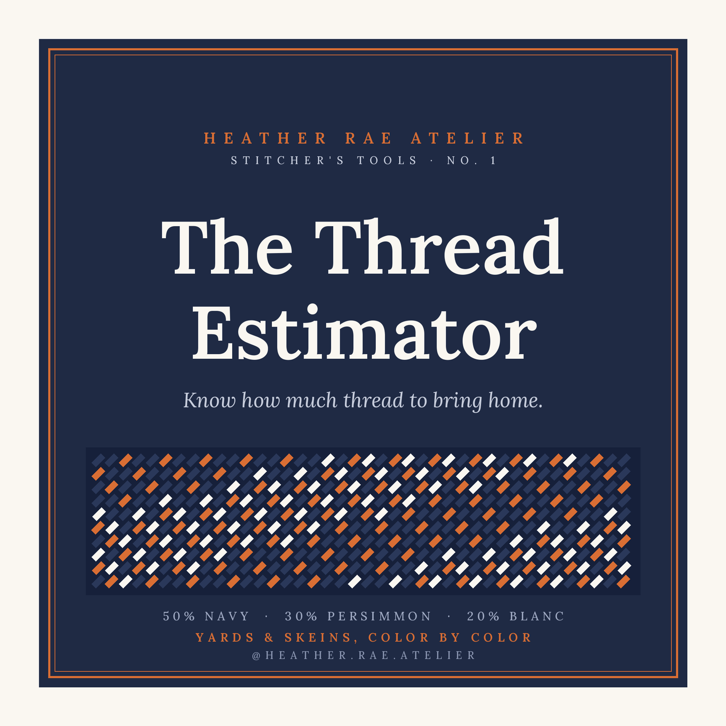 The Thread Estimator · A Stitcher's Tool