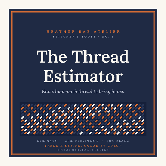 The Thread Estimator · A Stitcher's Tool